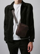 Sac Bandouli�re M Tolosa Etrier Marron tolosa ETOL704M-vue-porte